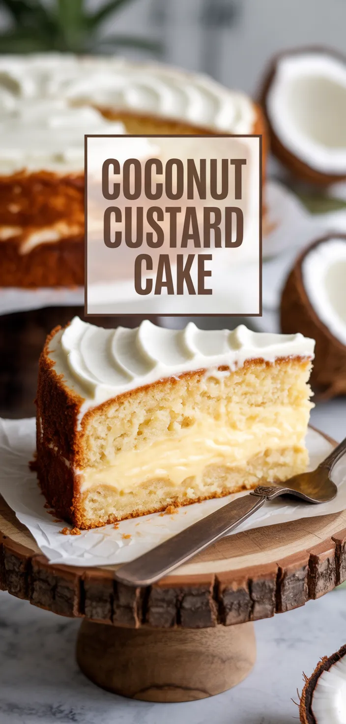A photo of Coconut Custard Cake Recipe
