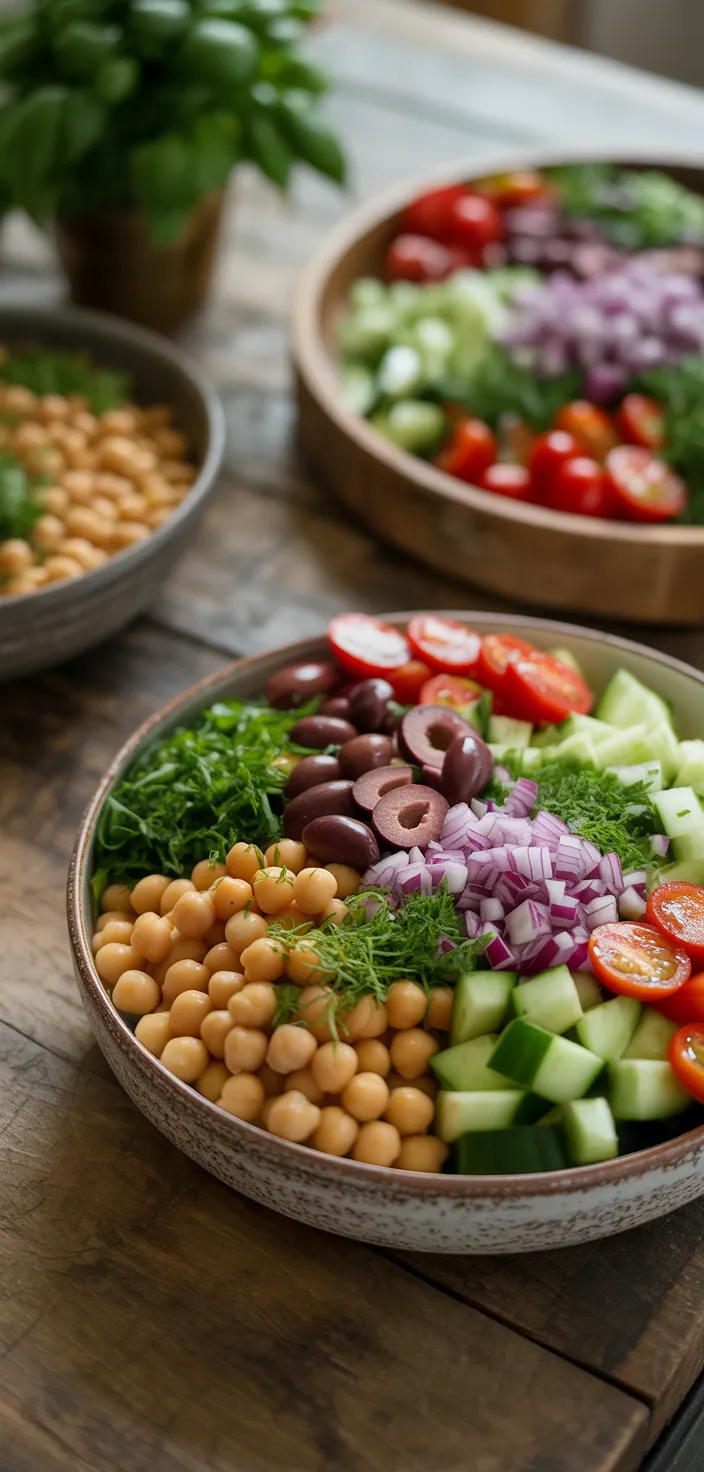 Ingredients photo for Bean Salad With Chickpeas Recipe