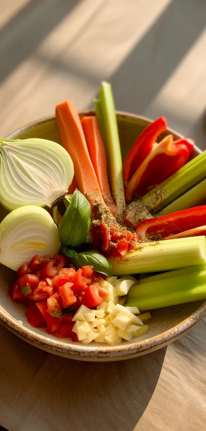 Ingredients photo for Best Creamy Tomato Basil Soup (Panera Copycat) Recipe