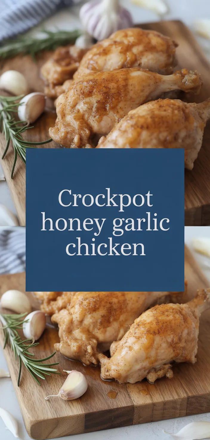 A photo of Crockpot Honey Garlic Chicken Recipe