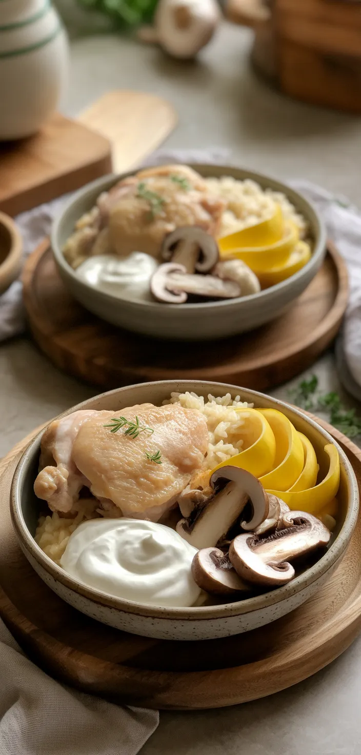 Ingredients photo for Creamy Smothered Chicken And Rice: The Ultimate Comfort Food Recipe