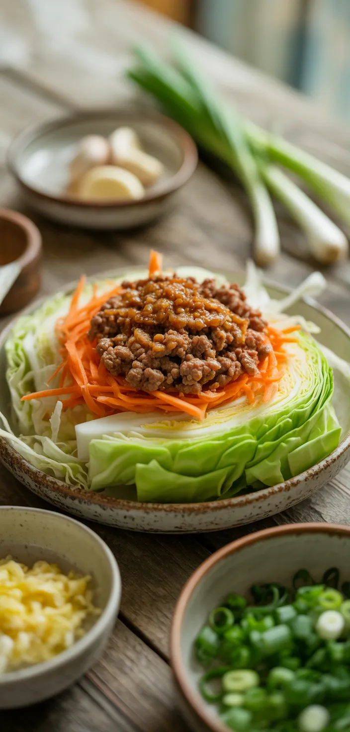 Ingredients photo for Easy High Protein Egg Roll In A Bowl Recipe