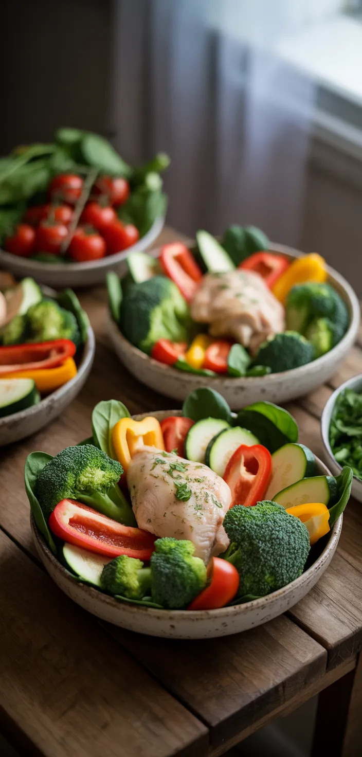 Ingredients photo for Healthy Chicken And Vegetable Skillet Recipe