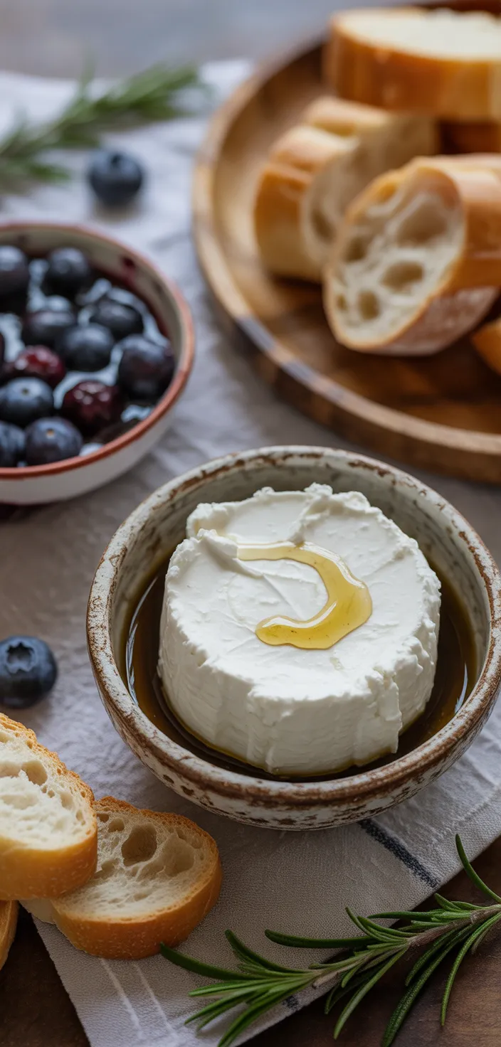 Ingredients photo for Blueberry Balsamic Goat Cheese Appetizer Recipe