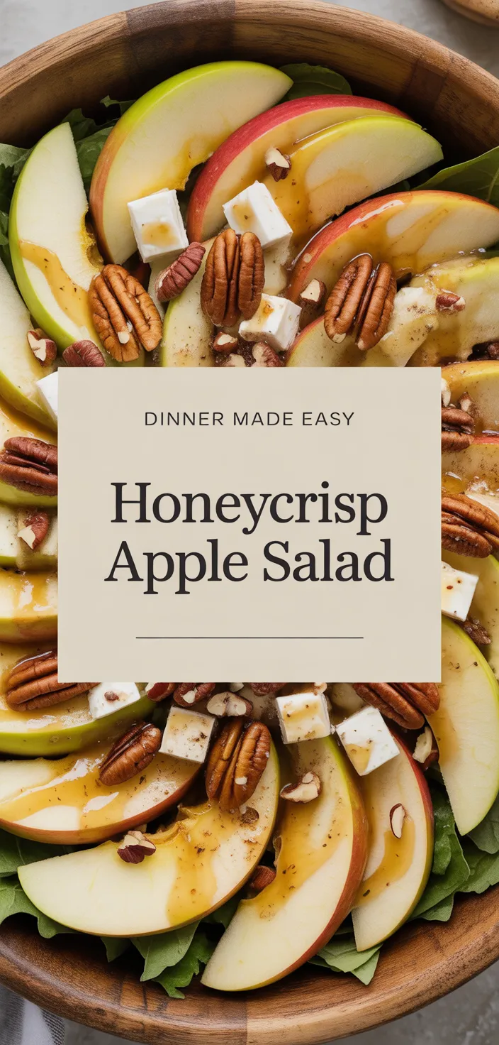 A photo of Autumn Harvest Honeycrisp Apple And Feta Salad Recipe