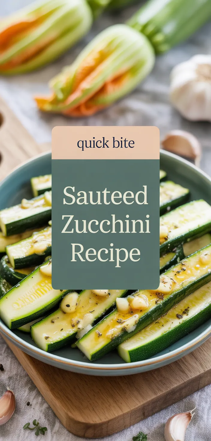 A photo of Sauteed Zucchini Recipe