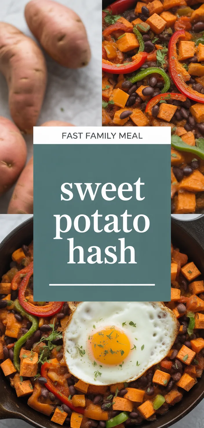 A photo of Simple Sweet Potato Breakfast Hash With Black Beans Recipe