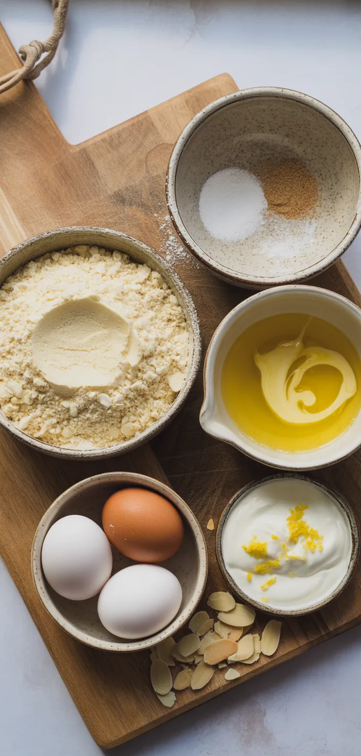 Ingredients photo for Keto Almond Cake Recipe