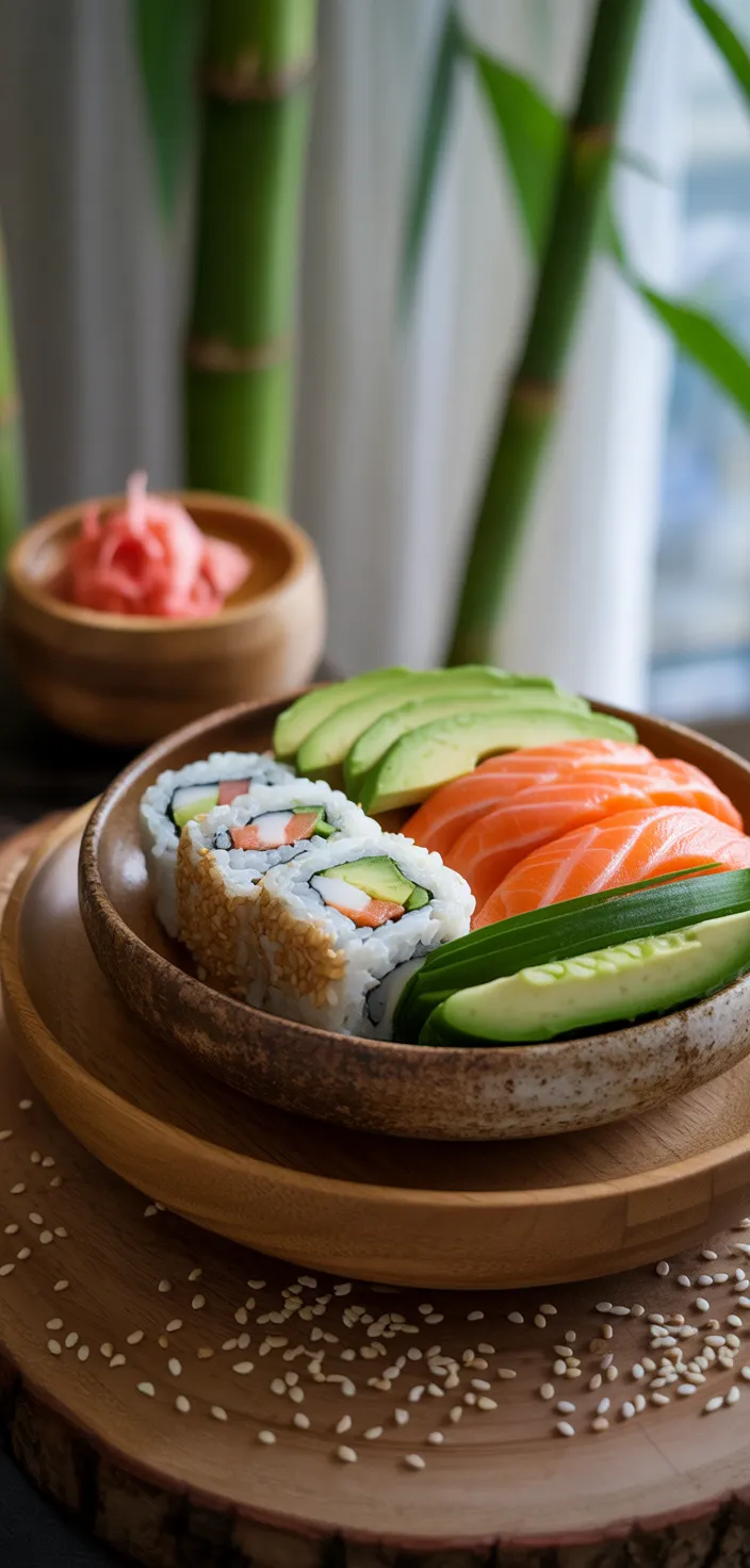 Ingredients photo for Learn How To Make Sushi Rolls At Home! Recipe