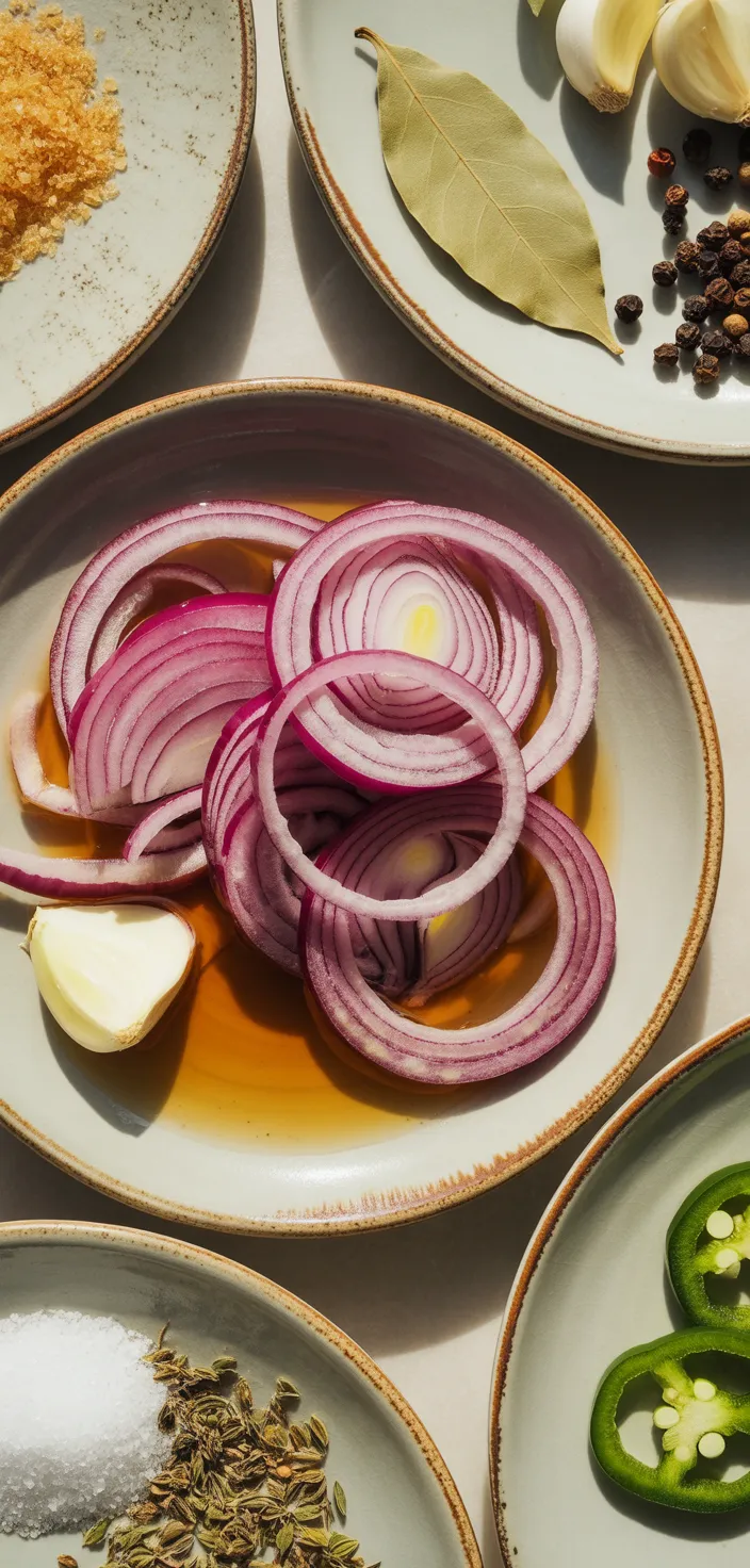 Ingredients photo for Mexican Pickled Red Onions Recipe