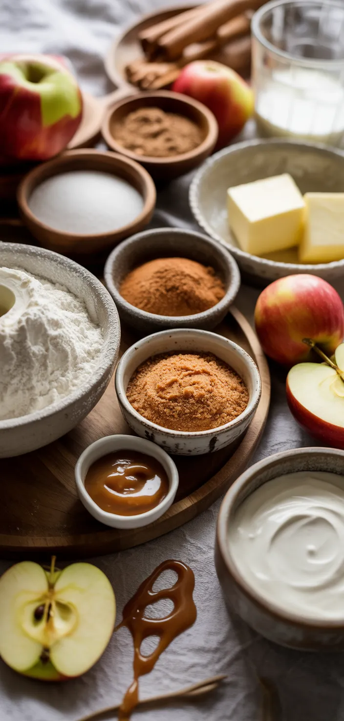 Ingredients photo for Caramel Apple Cake Recipe