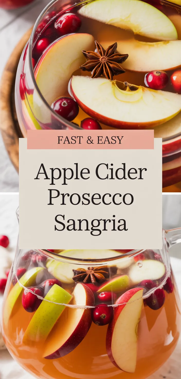 A photo of Apple Cider Sangria With Prosecco (No Added Sugar) Fork In The Kitchen Recipe