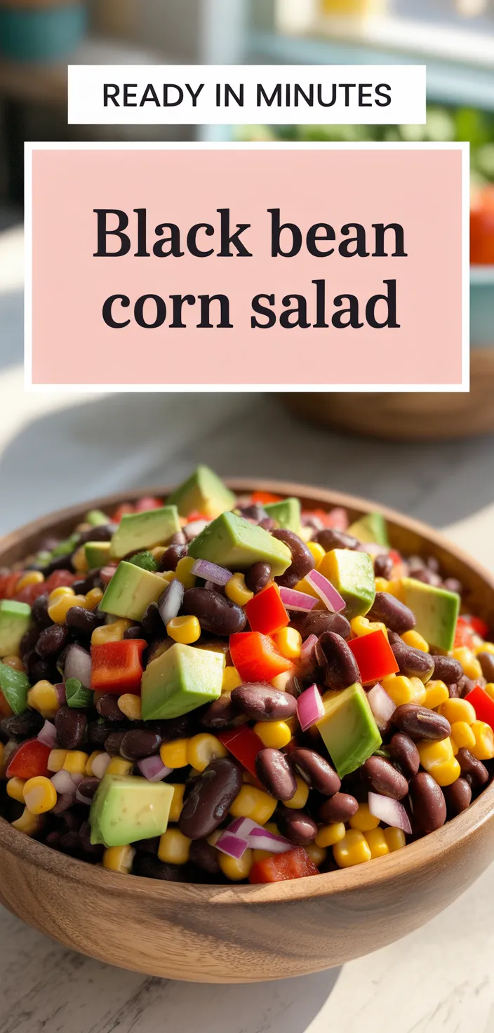 A photo of Black Bean Corn Salad Recipe
