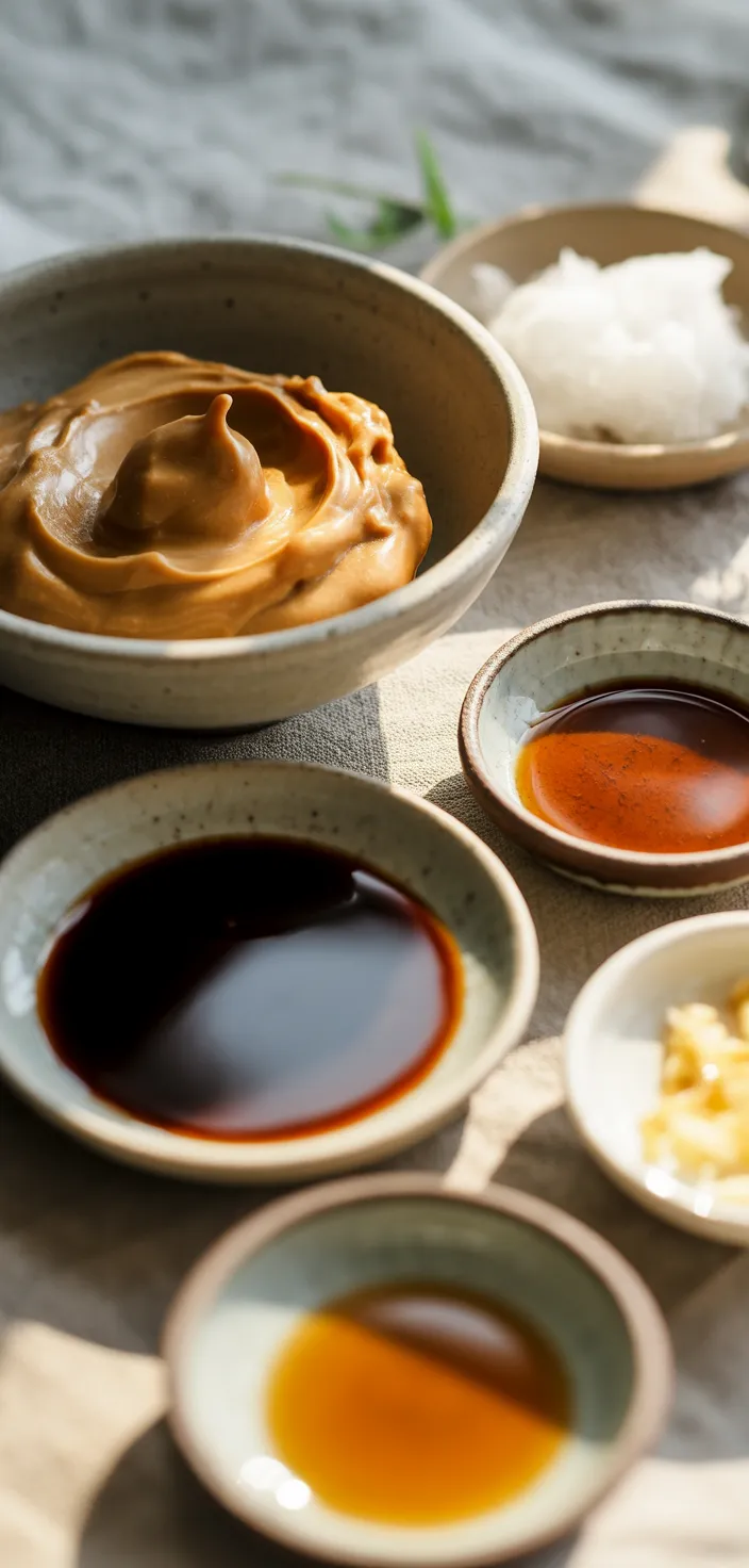 Ingredients photo for Easy Creamy Peanut Sauce Recipe