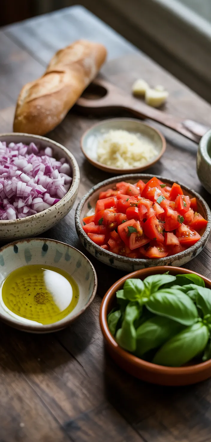 Ingredients photo for Italian Bruschetta Al Pomodoro Recipe