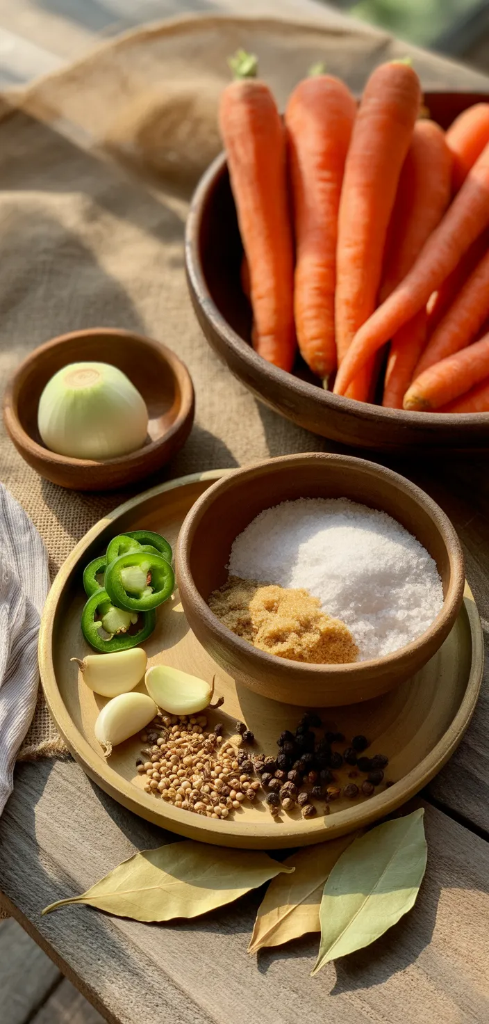 Ingredients photo for Mexican Pickled Carrots Recipe