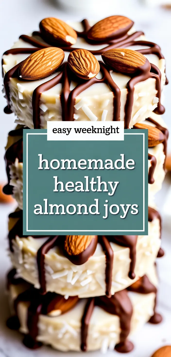 A photo of Homemade Healthy Almond Joys Recipe