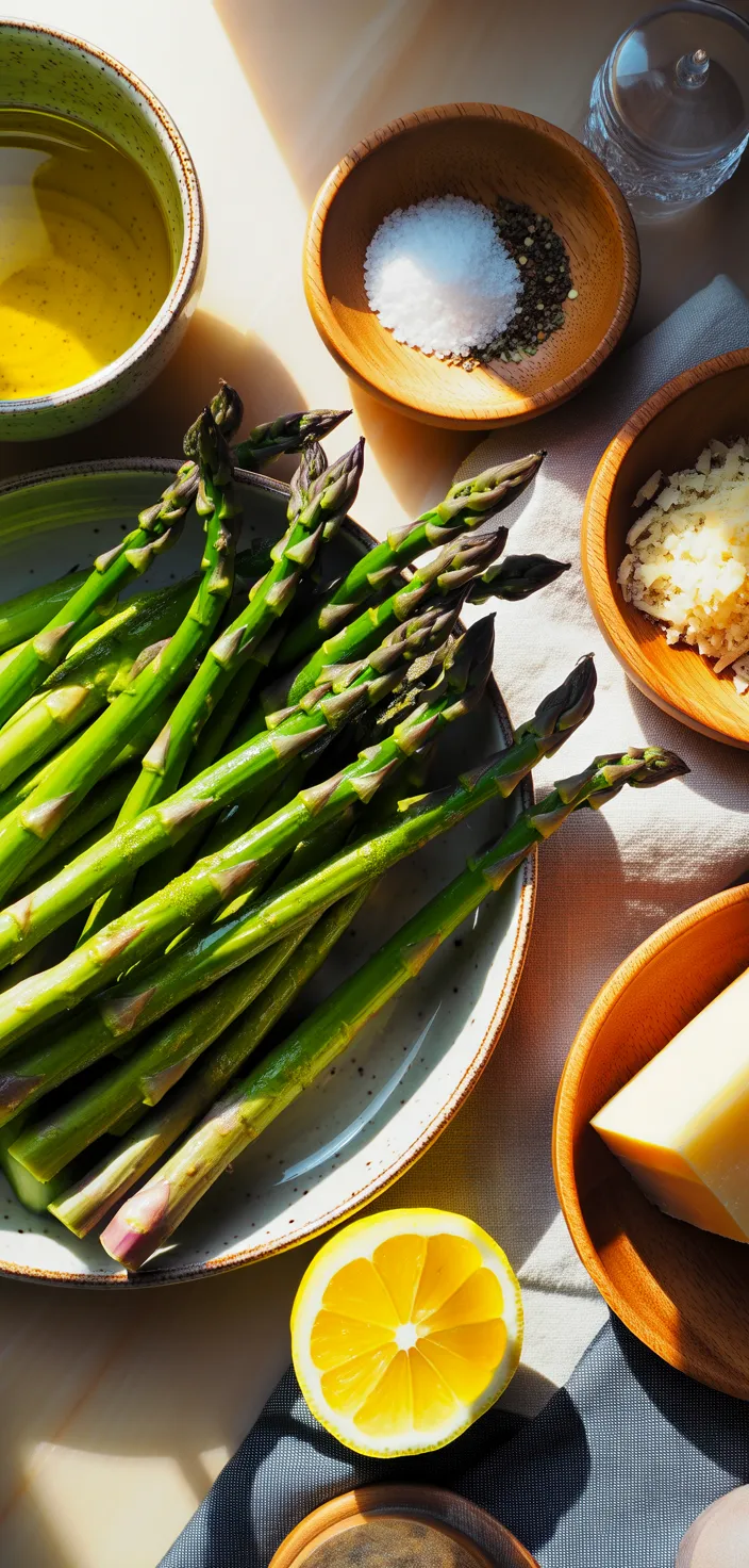 Ingredients photo for How To Cook Air Fryer Roasted Asparagus Recipe