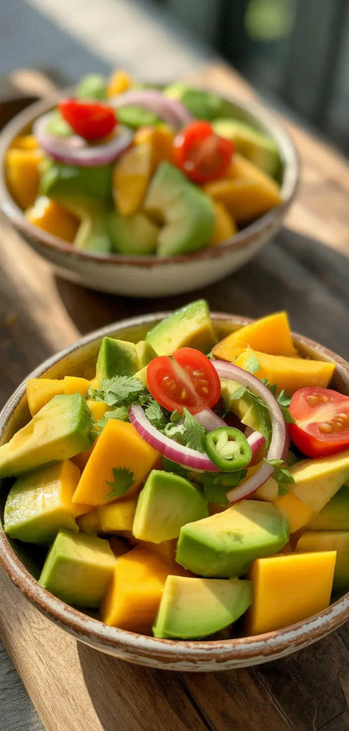 Ingredients photo for Avocado Mango Salad Recipe