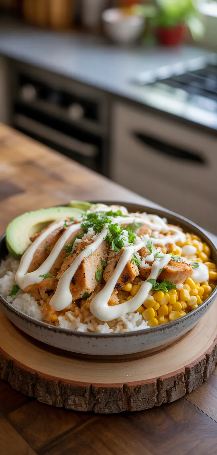 Ingredients photo for Mexican Street Corn Chicken Rice Bowl – Easy Weeknight Dinner Recipe