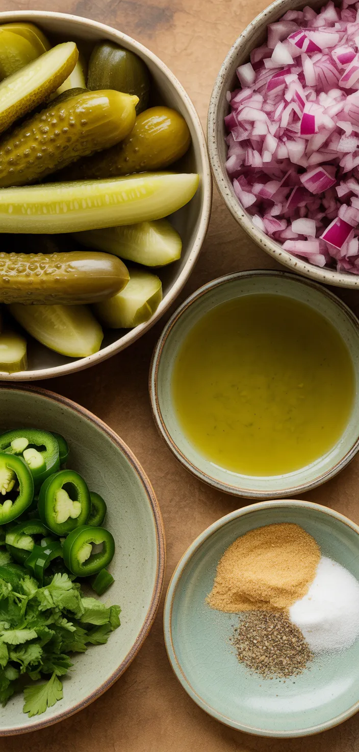 Ingredients photo for Pickle De Gallo Recipe