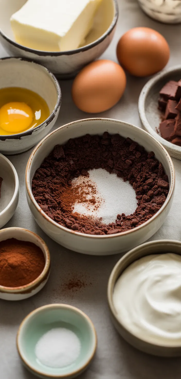 Ingredients photo for Red Velvet Mini Cheesecake Recipe