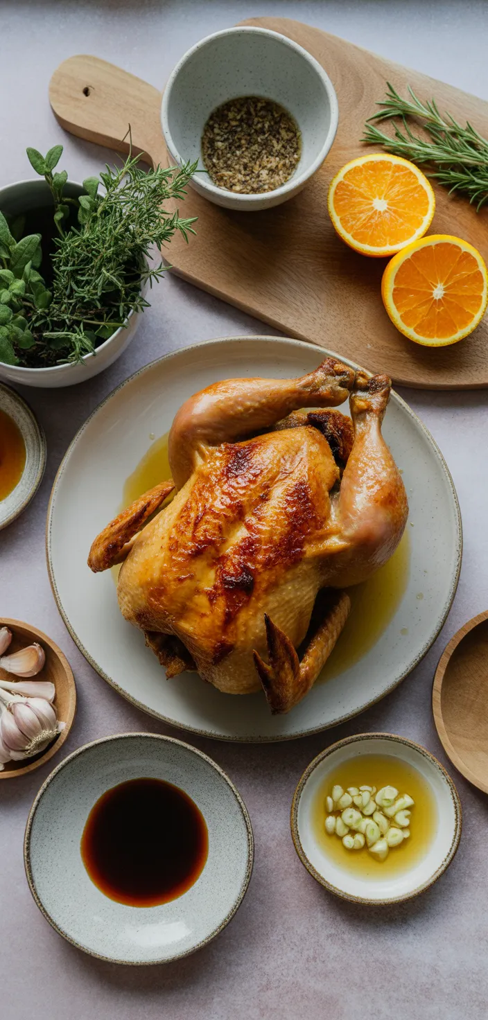 Ingredients photo for Sweet And Savory Roasted Orange Chicken Recipe
